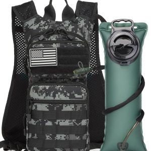 Running Hydration Vest Pack Thermal Insulation 3L TPU Water Bladder Tactical Backpack Bag for Cycling Hiking Daypack Men & Women