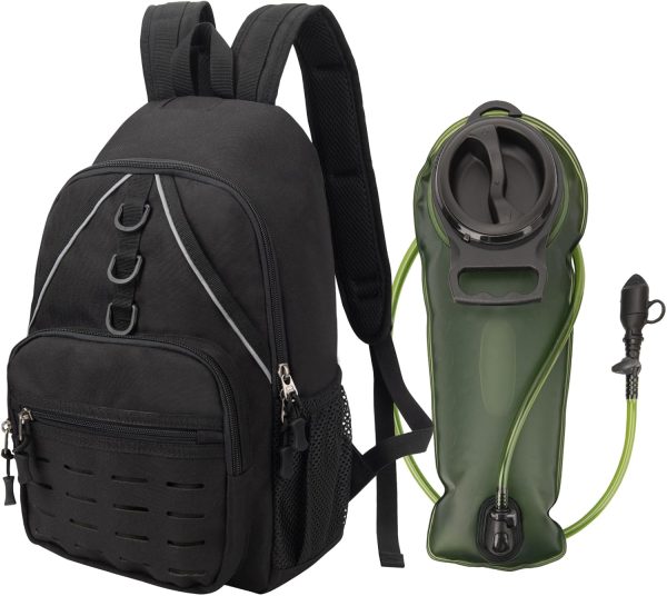 Small Hiking Backpack, 15L Lightweight Tactical  Hydration Pack Backpack w/ Phone Pocket for Women Men