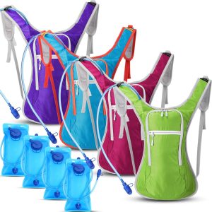 Hydration Backpack with 2 L Water Bladder Lightweight Hydration Bladder Pack for Women Teenagers Water Backpack Outdoor for Hiking Cycling Camping Music Festival