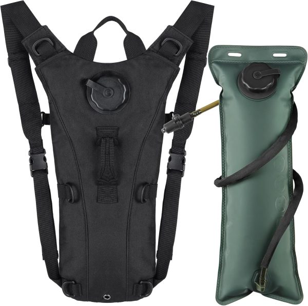 3L Water Backpack for Hiking, Water Hydration Backpack for Running, Tactical Hydro Backpack with 3L Water Bladder, Hydration Packs for Festivals