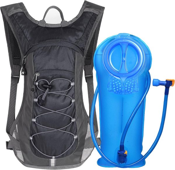 Hydration Pack Backpack with 70 oz 2L Water Bladder for Running, Hiking, Cycling, Climbing, Camping, Biking